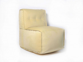 Прямое модульное бескаркасное кресло Комфорт (Желтый велюр) в Мулымье - mulymya.germes-mebel.ru | фото